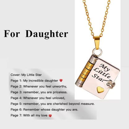 Sentimental Book Locket Necklace
