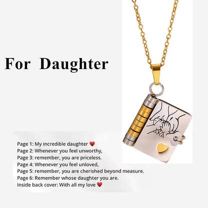 Sentimental Book Locket Necklace