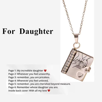Sentimental Book Locket Necklace