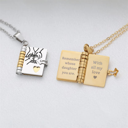 Sentimental Book Locket Necklace