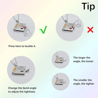 Sentimental Book Locket Necklace